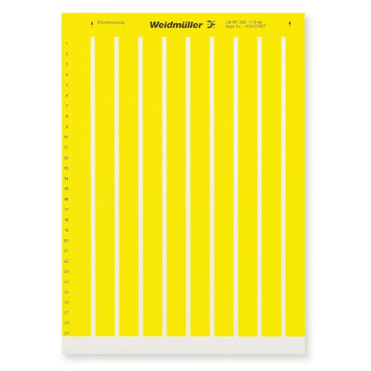 1724151687 - Yellow Laser Marker 9x17.8mm, PVC-Free, Self-Adhesive  (Pack of 10)