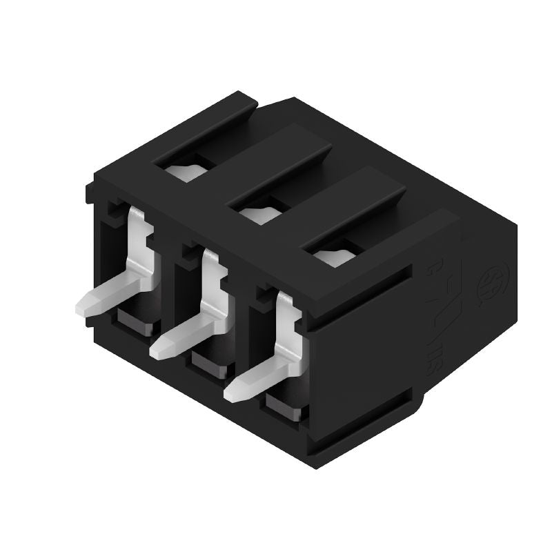 1716030000 - 5.08mm 3-Pole Terminal Block, Black, 90° Angle  (Pack of 114)