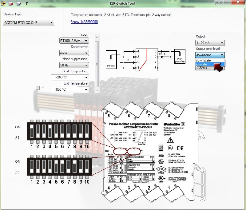 1435590000 - Passive Temperature Transducer for RTD/Thermocouples with Isolation