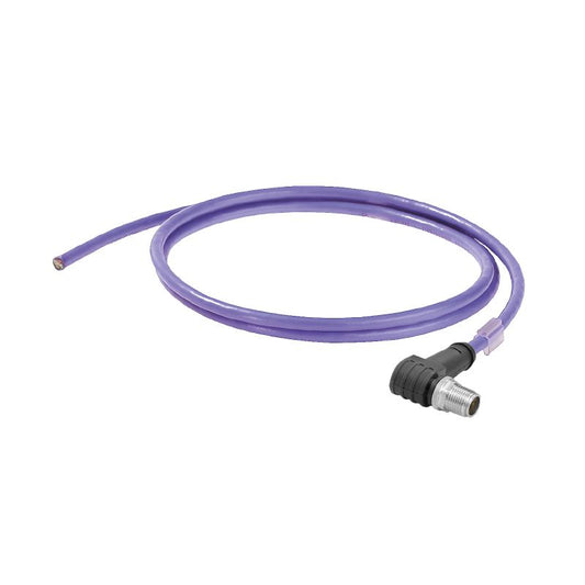 2912210075 - 7.5m IP67 M12 X-Type Cable with Male Connector