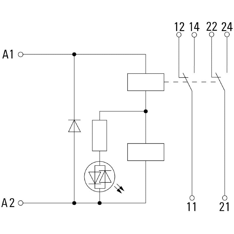 2476810000 - 12V 5A Relay Module with 2 CO Contacts  (Pack of 10)