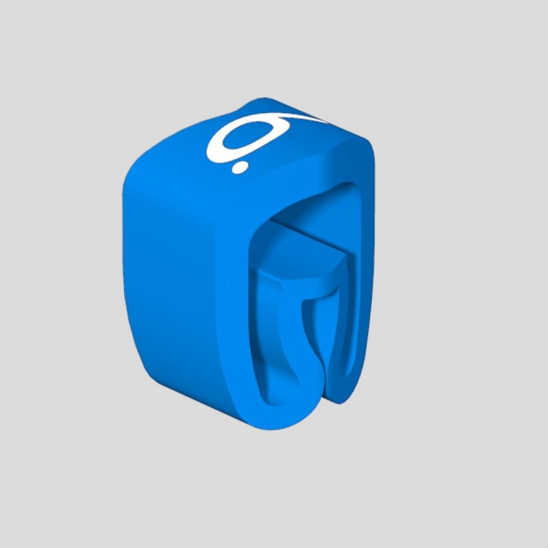 0252611521 - Blue Cable Markers for 2.5-5mm Conductors, RoHS Compliant  (Pack of 200)