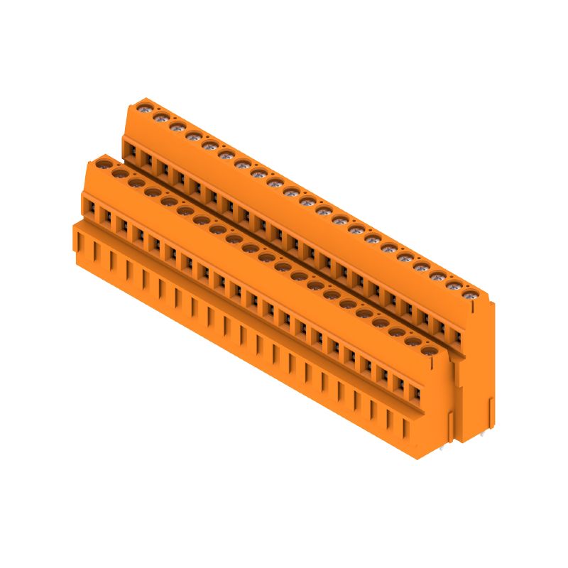 1769430000 - Orange 5.08mm PCB Terminal, 42 Poles, 3.5mm Solder Pin  (Pack of 10)