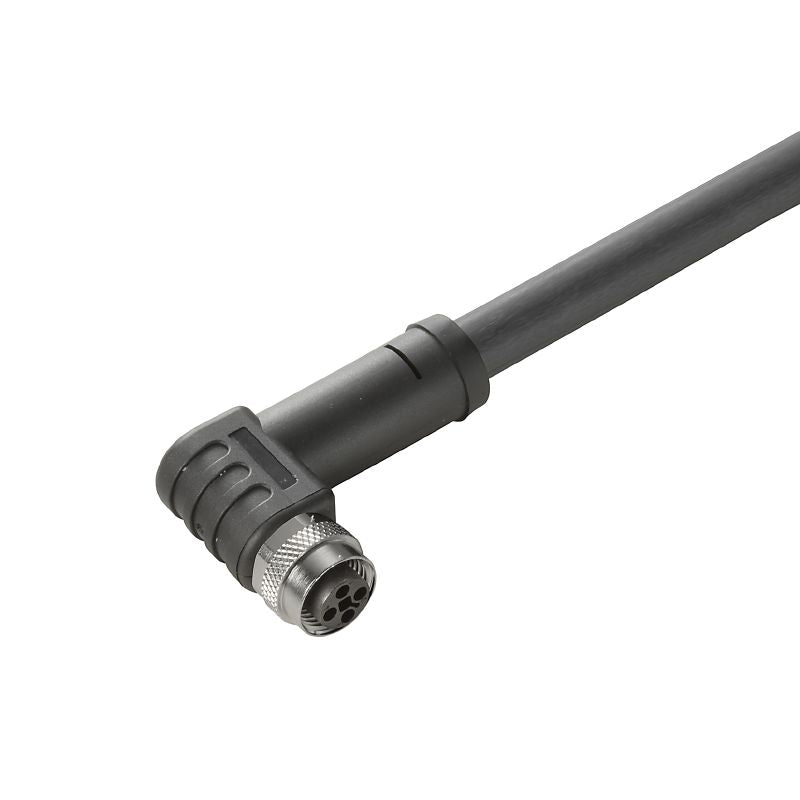 2050560500 - 5m M12 4-Pole Power Cable with Angled Socket