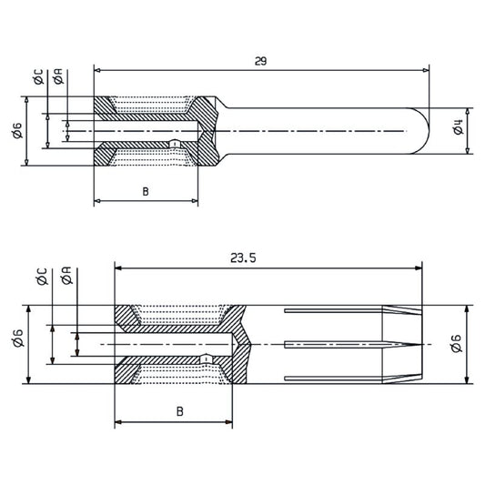 1002940000 - Heavy-Duty Connector with 6mm² Capacity and Crimp Contacts  (Pack of 25)