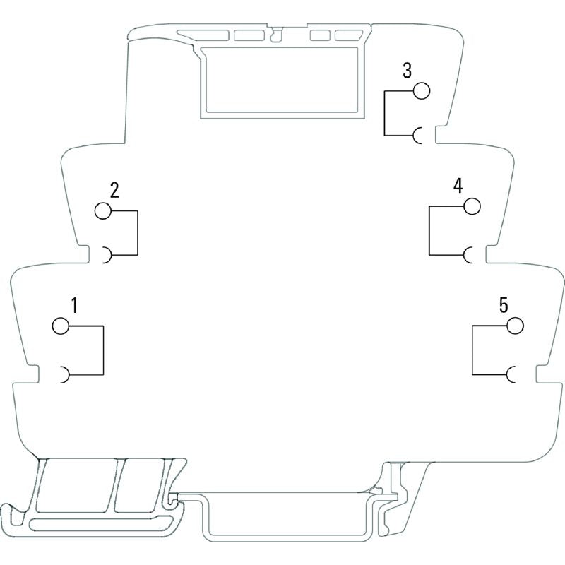 1240790000 - TXZ SUPPLY Module, 5 Contacts, 10A Tension-Clamp Connection  (Pack of 10)