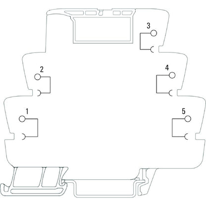 1240790000 - TXZ SUPPLY Module, 5 Contacts, 10A Tension-Clamp Connection  (Pack of 10)