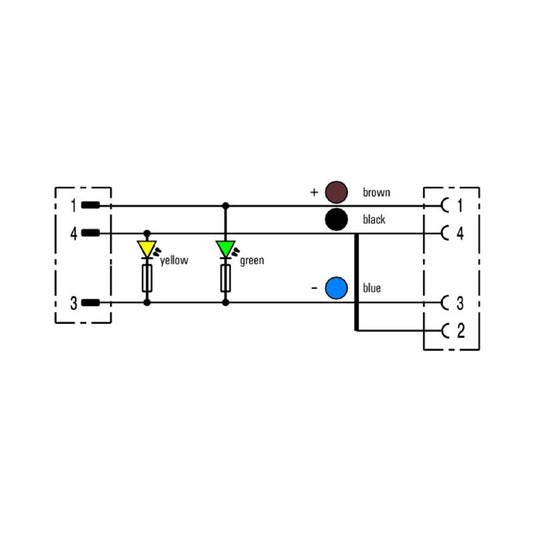 9457750500 - 5m M12 Sensor/Actuator Cable, Straight/P90° Connection, LED Indicator