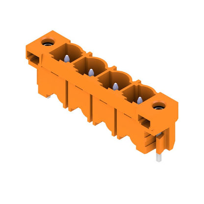 1141220000 - 7.62mm 4-Pole PCB Connector with Solder Flange, Orange  (Pack of 42)