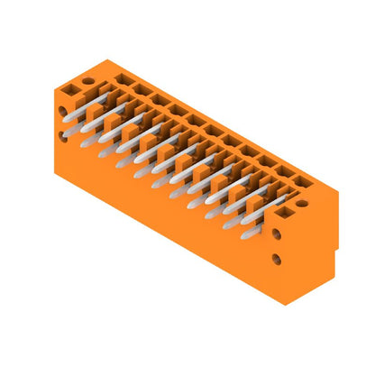1728550000 - 3.5mm 22-Pole PCB Connector with Orange Flange Mount  (Pack of 36)