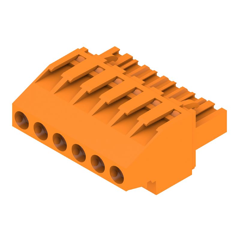 1948830000 - Female PCB Connector 5.08mm, 6 Poles, 270° Angle  (Pack of 60)