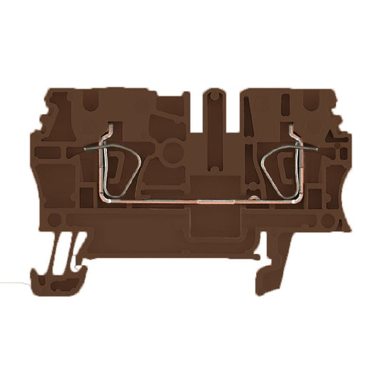 1683300000 - 2.5 mm² Brown Feed-Through Terminal with Tension-Clamp Connection  (Pack of 100)
