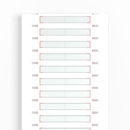 2437510000 - White Polyolefin Marker for Cables 1-3.2mm, 25.4x5.6mm  (Pack of 2000)