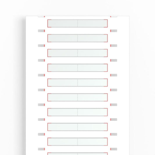 2437510000 - White Polyolefin Marker for Cables 1-3.2mm, 25.4x5.6mm  (Pack of 2000)