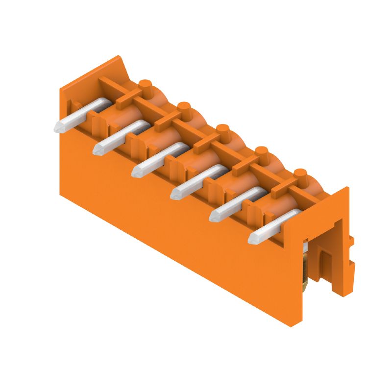 2542340000 - Orange 6-Pole PCB Connector, 5.08mm Spacing, 3.2mm Pins  (Pack of 50)