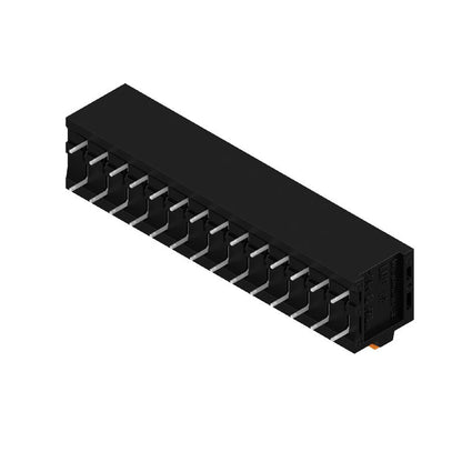 1424910000 - 14-Pole Black PCB Terminal, 90° Angle, 3.5mm Pin  (Pack of 20)