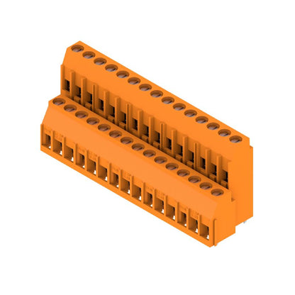 1977590000 - 5.08mm 30-Pole PCB Terminal with 90° Angle, Orange Finish  (Pack of 10)