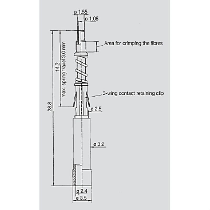 1773630000 - Copper Alloy Heavy-Duty Connector with 3.5mm Diameter  (Pack of 10)