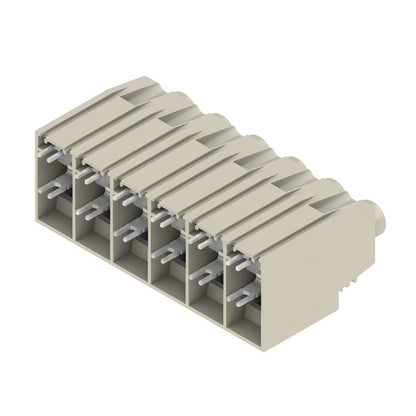 1386430000 - 15mm 6-Pole PCB Terminal with 4.5mm Solder Pins  (Pack of 12)