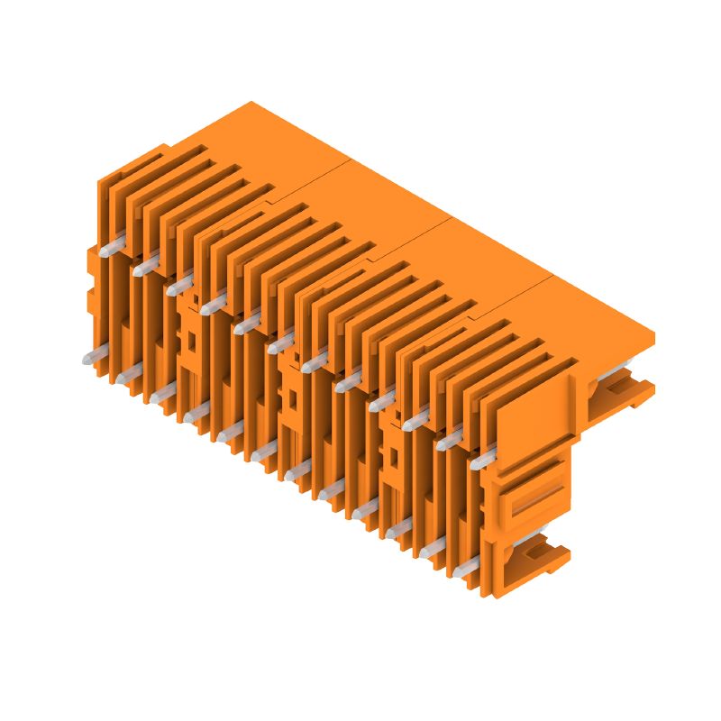 1725750000 - 24-Pole 5.08mm PCB Connector, 180° Angle, Tinned Pins  (Pack of 10)