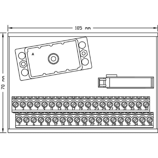 1126670000 - RS ELCO Plug-In Connector, 60mm Depth, RoHS & UL Certified