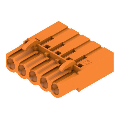 1610520000 - 5-Pole 5.08mm PCB Female Plug Connector with Crimp, 180° Outlet  (Pack of 50)