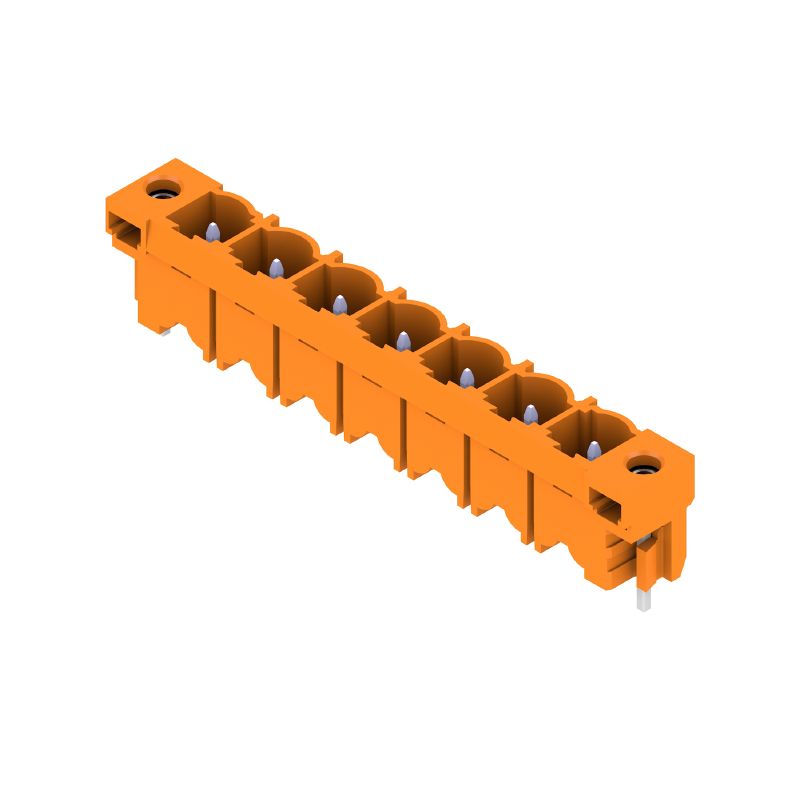 1141250000 - 7-Pole Orange PCB Header Connector, 7.62mm Spacing, 3.2mm Pins  (Pack of 30)