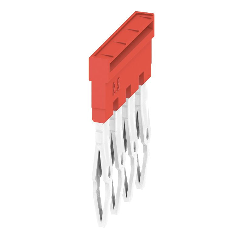 2108700000 - 4-Pole Red Cross-Connector, 18.1mm Wide, 24A Rating  (Pack of 60)