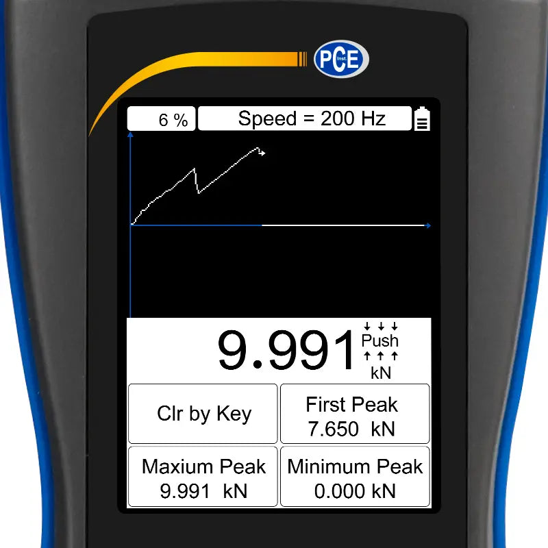 PCE-DFG NF 10K - 3m Force Gage with Peak Hold & USB Connectivity