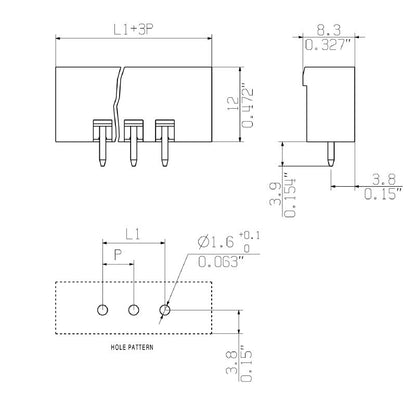 2648690000 - 5.08mm Terminal Block with 8 Poles, RoHS Compliant  (Pack of 150)