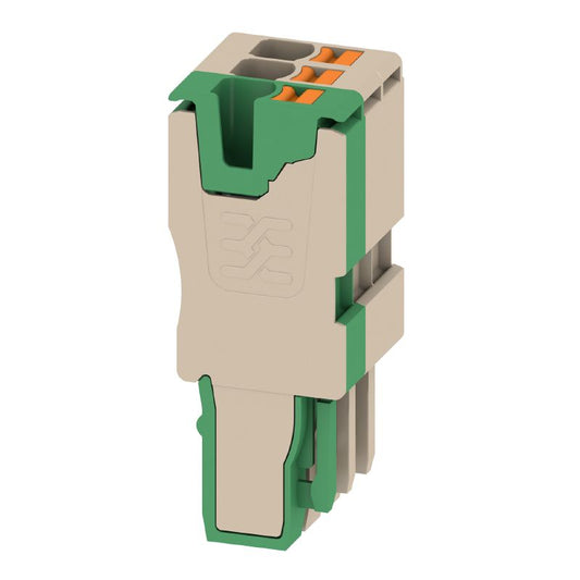 2712740000 - 3-Pole 24A RoHS-Compliant Plug in Beige and Orange  (Pack of 25)