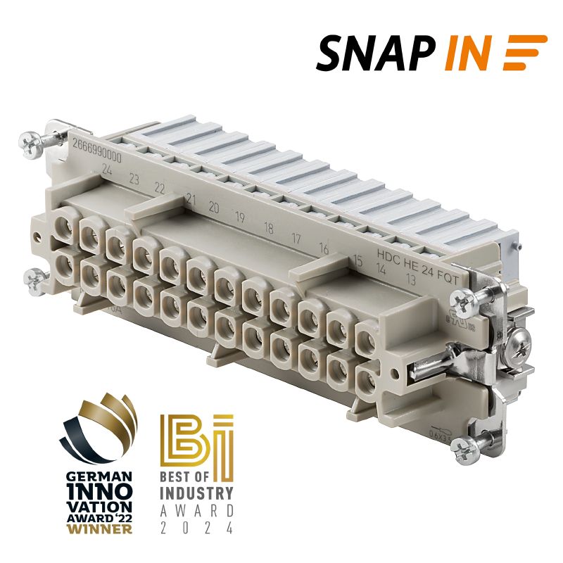 2666990000 - 24-Pole HDC Insert for Female Connections, 500V, 16A