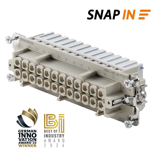 2666990000 - 24-Pole HDC Insert for Female Connections, 500V, 16A