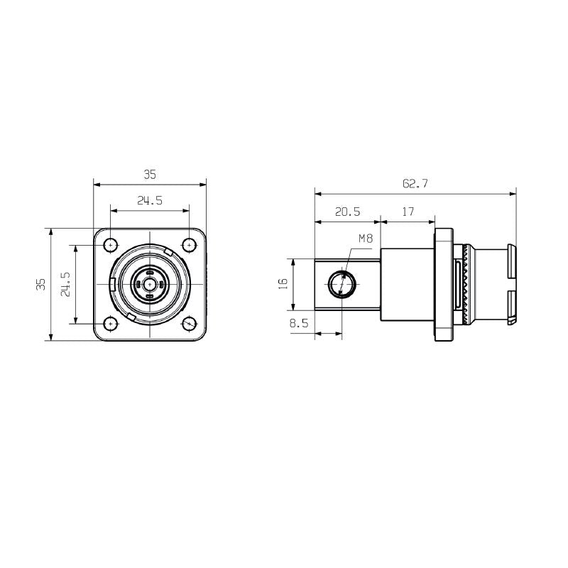 2991930000 - RoHS Compliant Male Connector, -40°C to 125°C, Silver Finish  (Pack of 5)