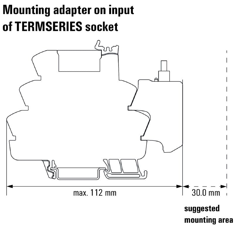1463540000 - TIAL F10 10-Pole DIN Adapter with Long Locking Lever