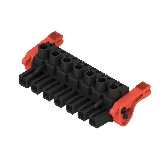 1164970000 - 7.62mm PCB Connector with 180° Outlet and Clamping Yoke  (Pack of 20)