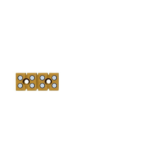 0274020000 - Yellow Terminal Strip, 8 Connections, 2.5 mm², 400V  (Pack of 50)