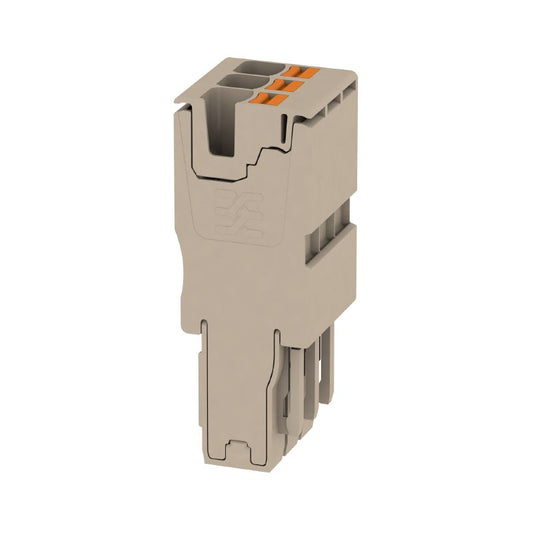 2540480000 - Dark Beige 4mm² Plug, 800V, 32A, 3 Poles  (Pack of 25)