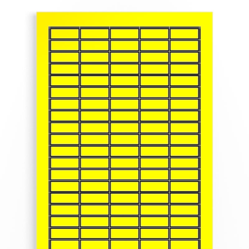 1686190000 - Yellow Device Markers, 11 x 28 mm, 125 Count