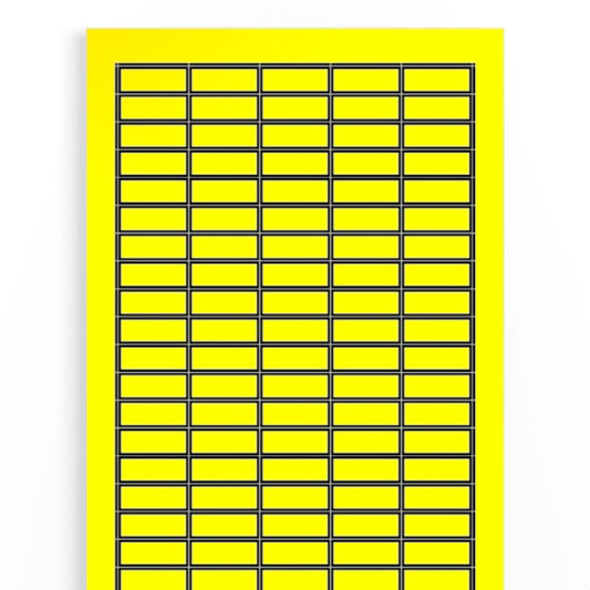 1686190000 - Yellow Device Markers, 11 x 28 mm, 125 Count