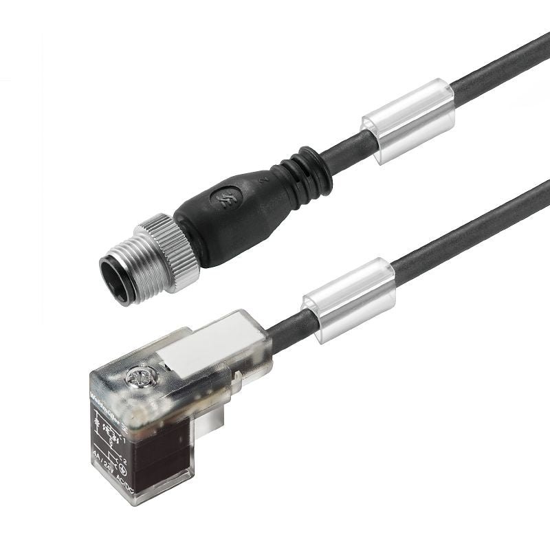 9457400060 - 0.6m M12 Valve Cable with Durable PUR Sheathing