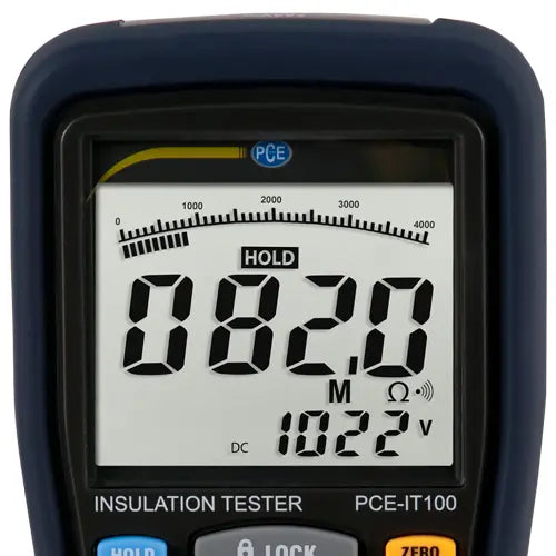 PCE-IT100 - Versatile Insulation Tester Up to 4000 MΩ with Functions