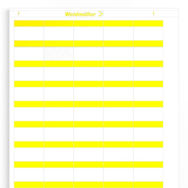 1768430000 - Yellow 37x25mm Self-Adhesive Cable Markers, RoHS Compliant  (Pack of 10)