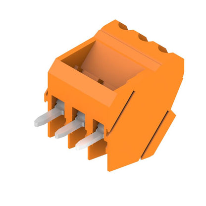 1715020000 - 3.50mm Orange PCB Terminal, 3 Poles at 135° Angle  (Pack of 168)