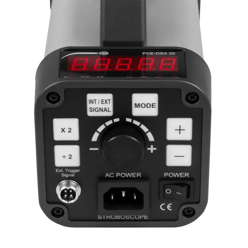 PCE-DSX 20 - Portable Handheld Stroboscope with ISO Certification and Trigger Input