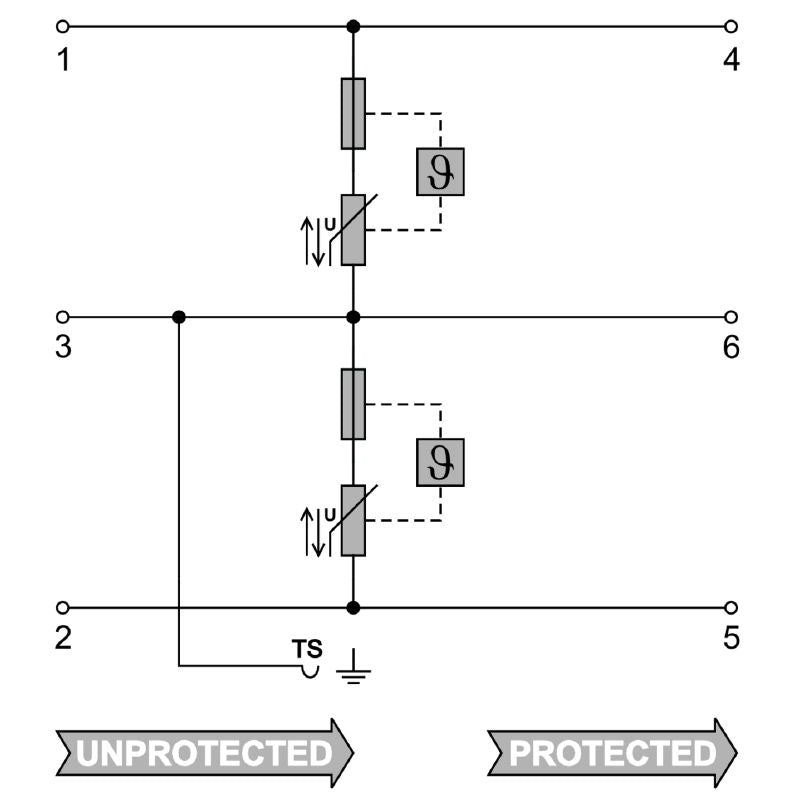 1064630000 - Compact Surge Protector for 240VAC/DC, -40°C to +70°C  (Pack of 5)