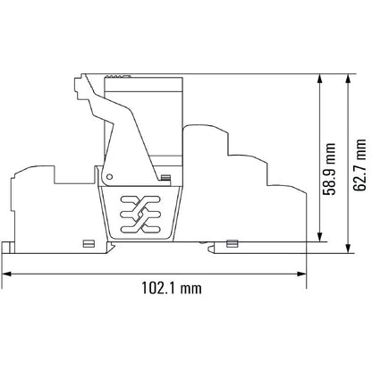 2576280000 - 10A 230VAC Relay Module with PUSH IN Connection  (Pack of 10)