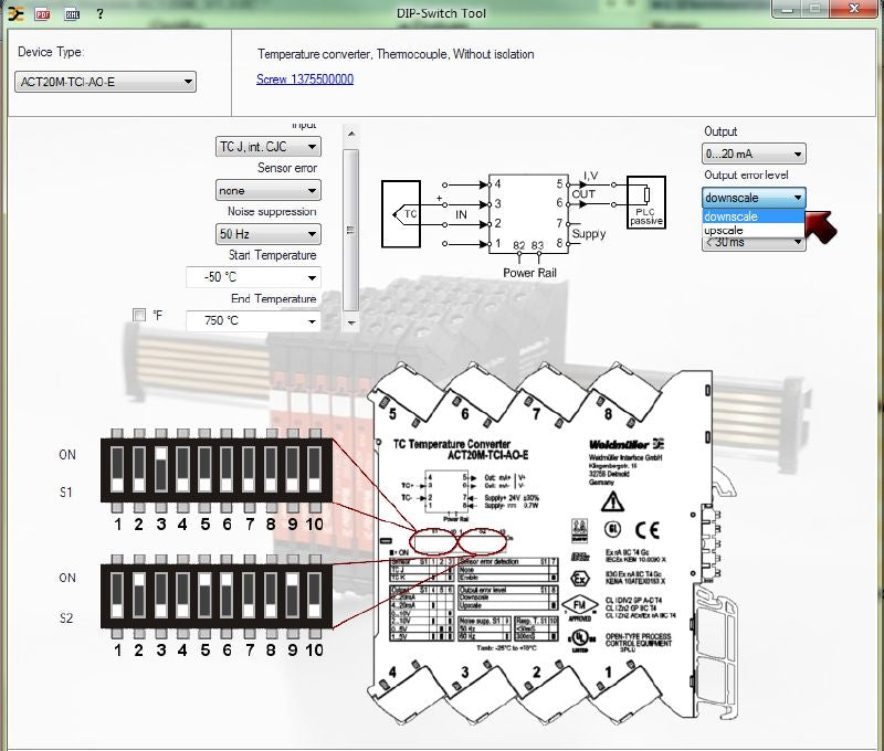 1375500000 - Configurable Temperature Transducer for Thermocouple Inputs