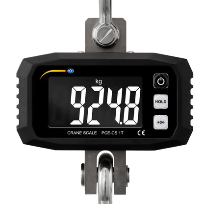 PCE-CS 1T - Digital Crane Scale 0-1000 kg with Backlit Display