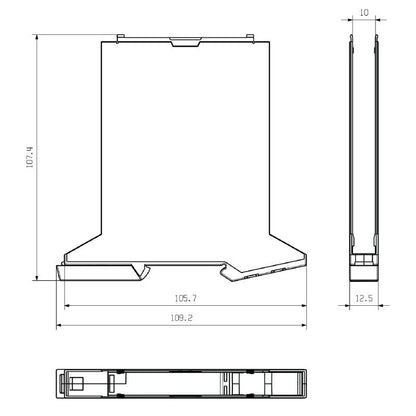 2554620000 - Modular Agate Grey Housing, 12.5mm Width, RoHS Compliant  (Pack of 14)